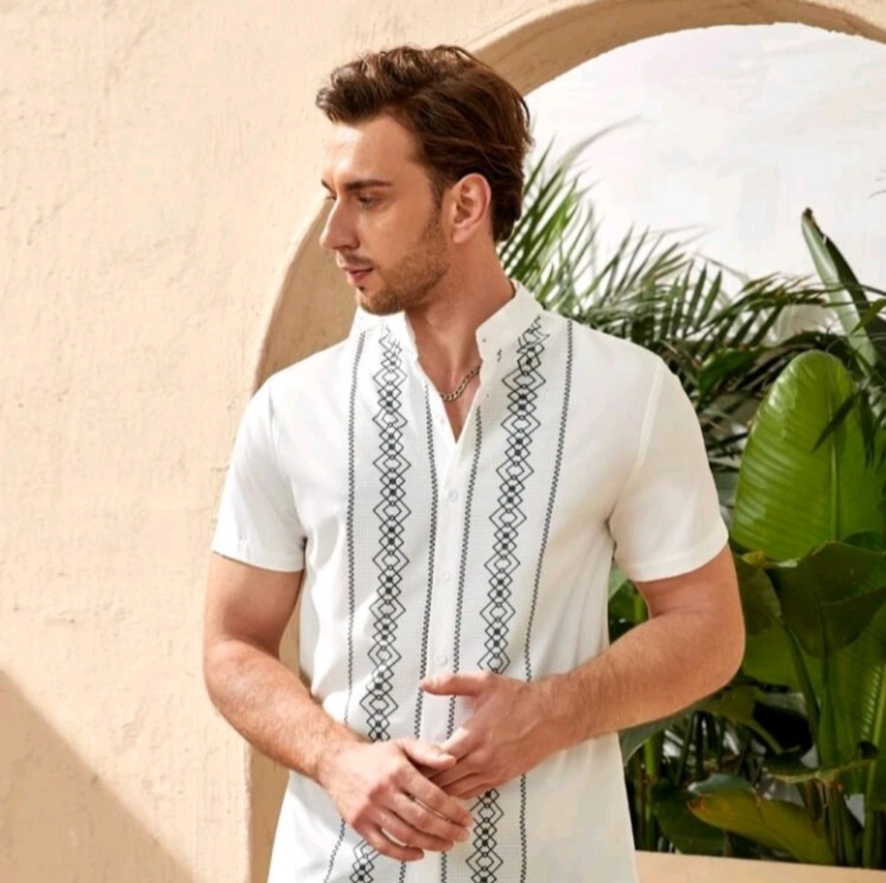New Men's Dressy Casual Shirt